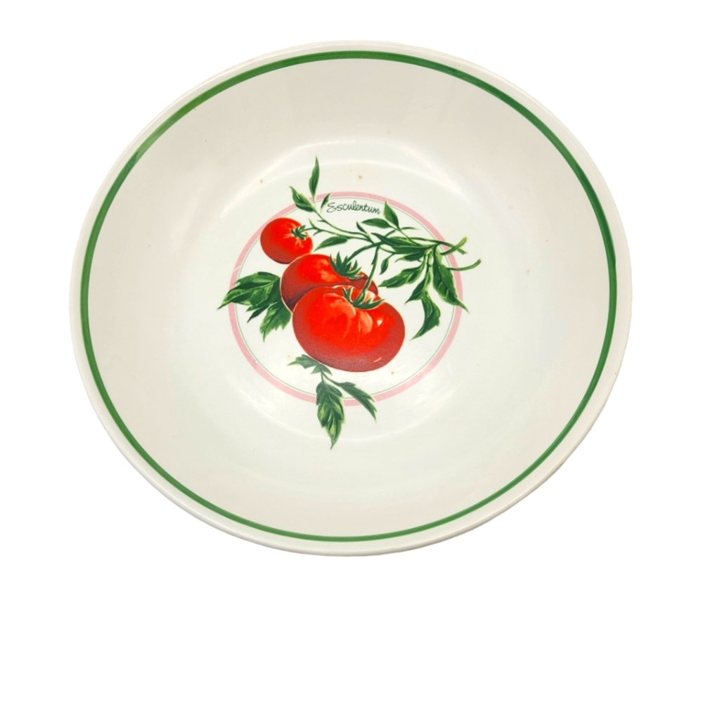 La Primula Esculentum Tomatoes Round Pasta Salad Serving Bowl Italy